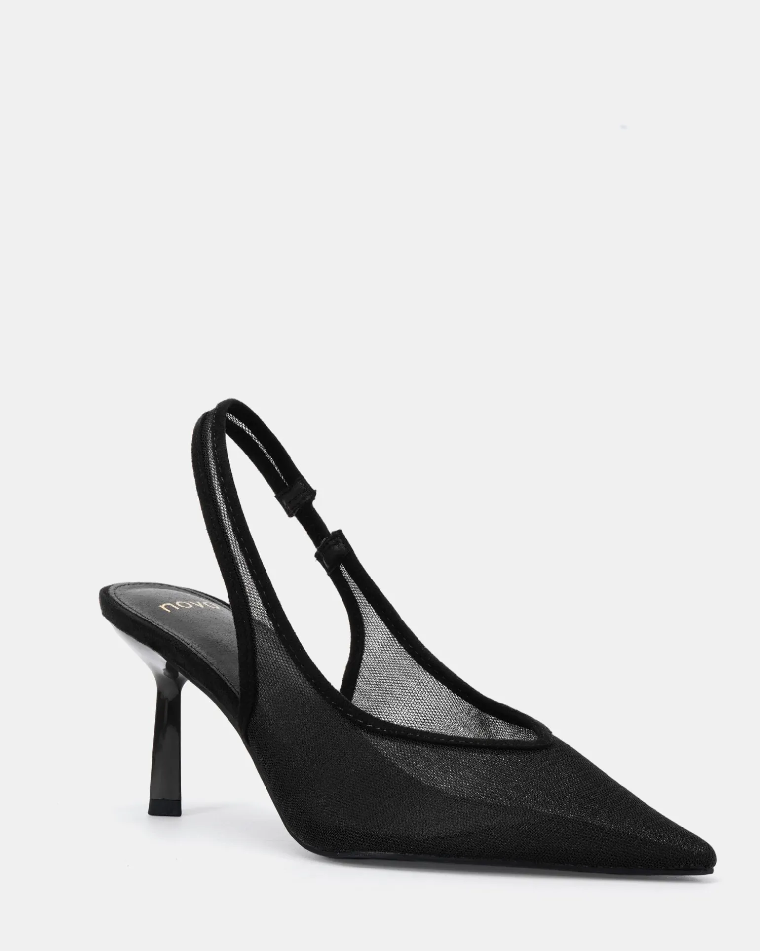IRAYA Black Mesh Pumps