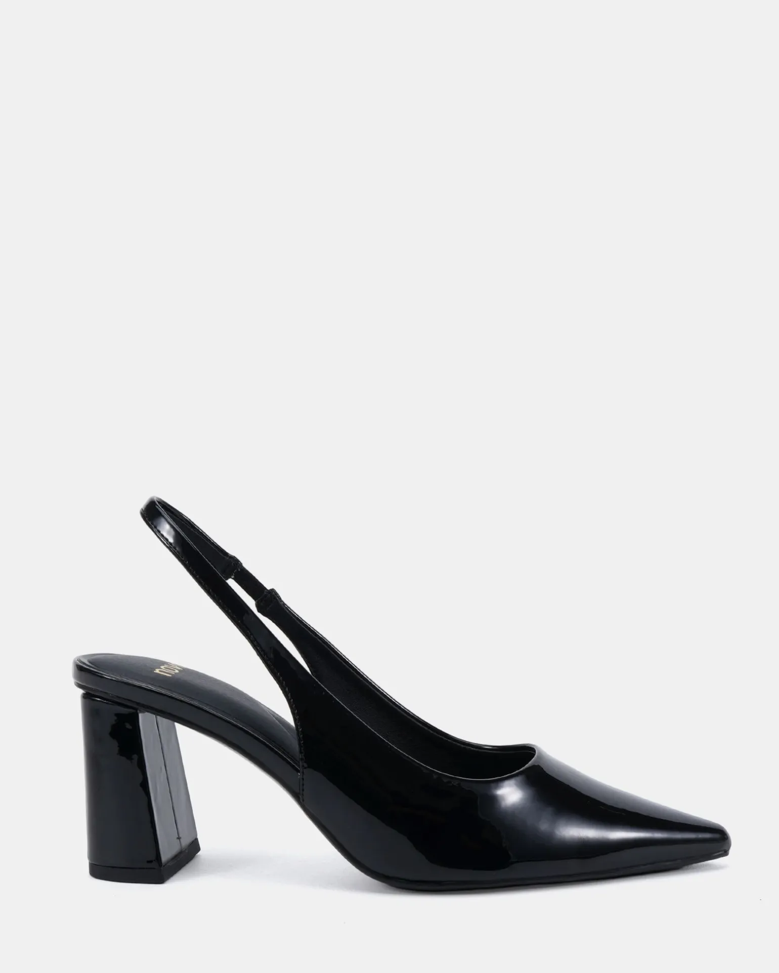 IRIE Black Patent Mid Heels
