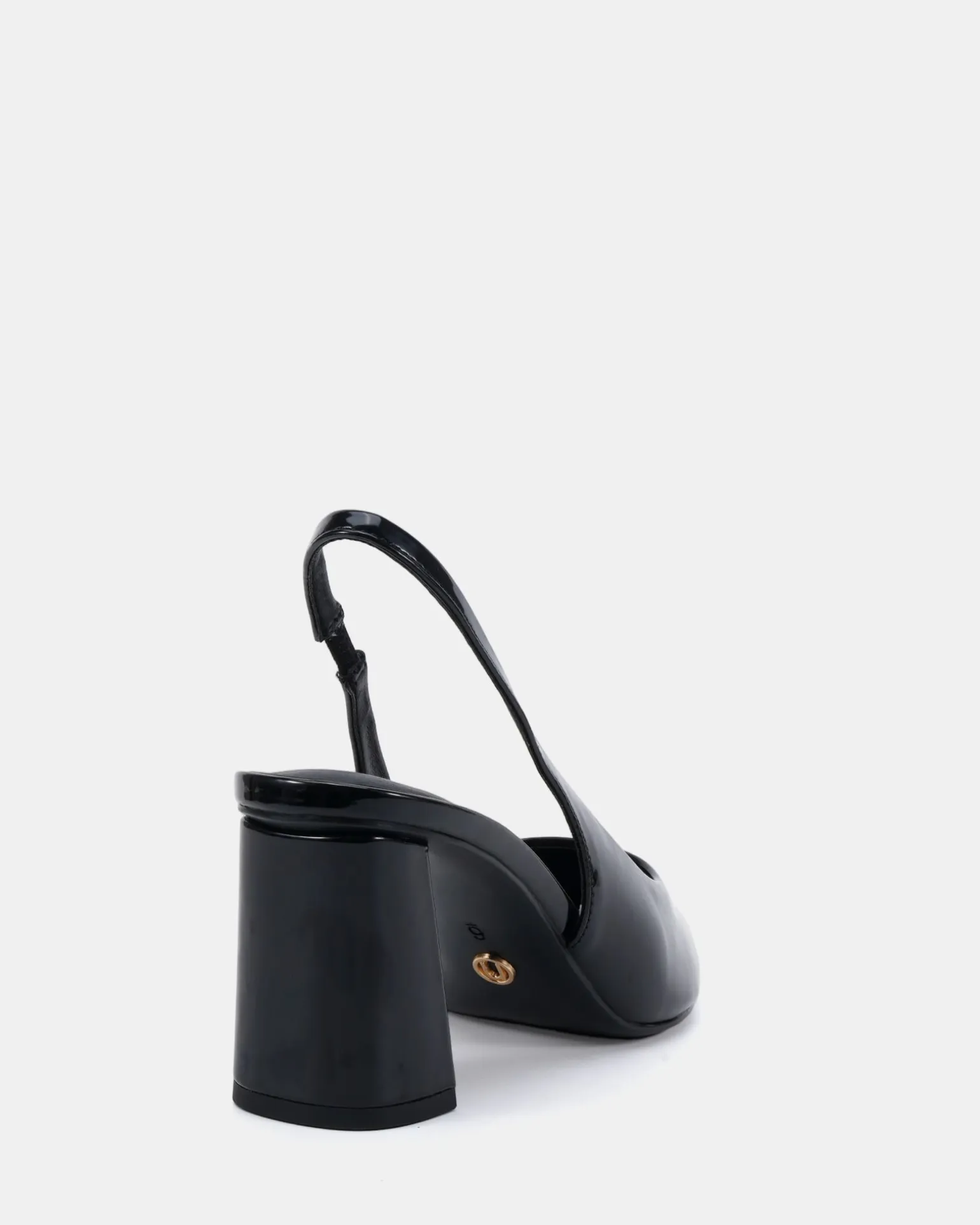IRIE Black Patent Mid Heels