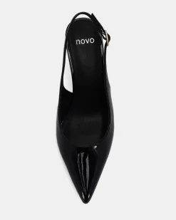 IRMA Black Patent Pumps