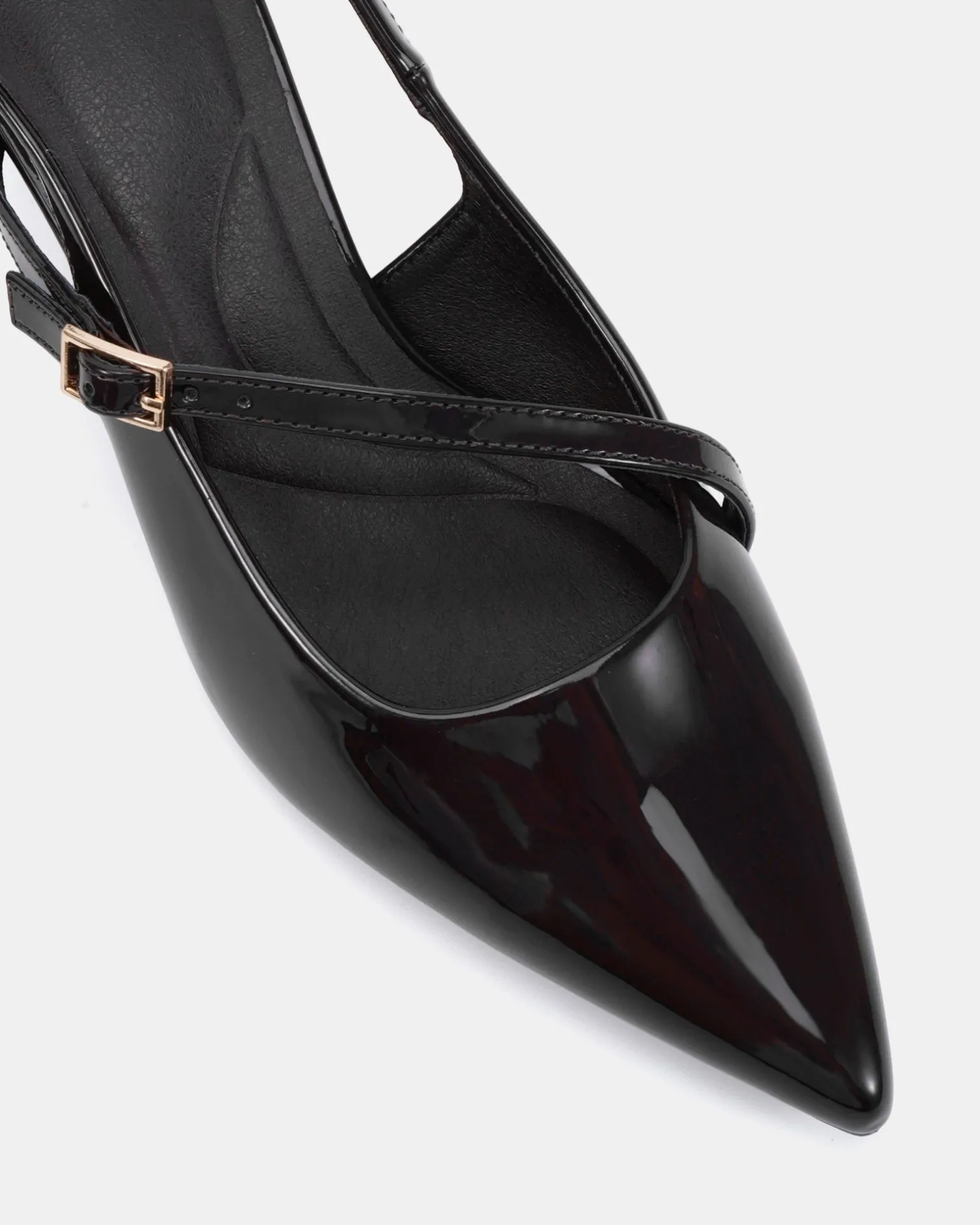 ISELA Black Patent Low Heels