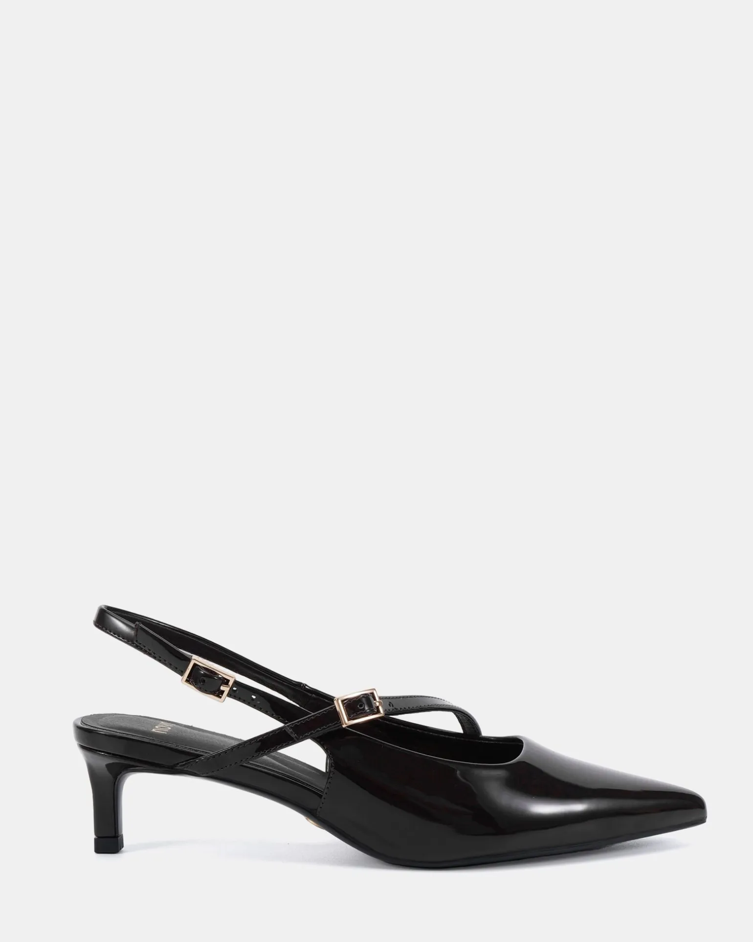 ISELA Black Patent Low Heels