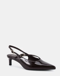 ISELA ESPRESSO PATENT Low Heels