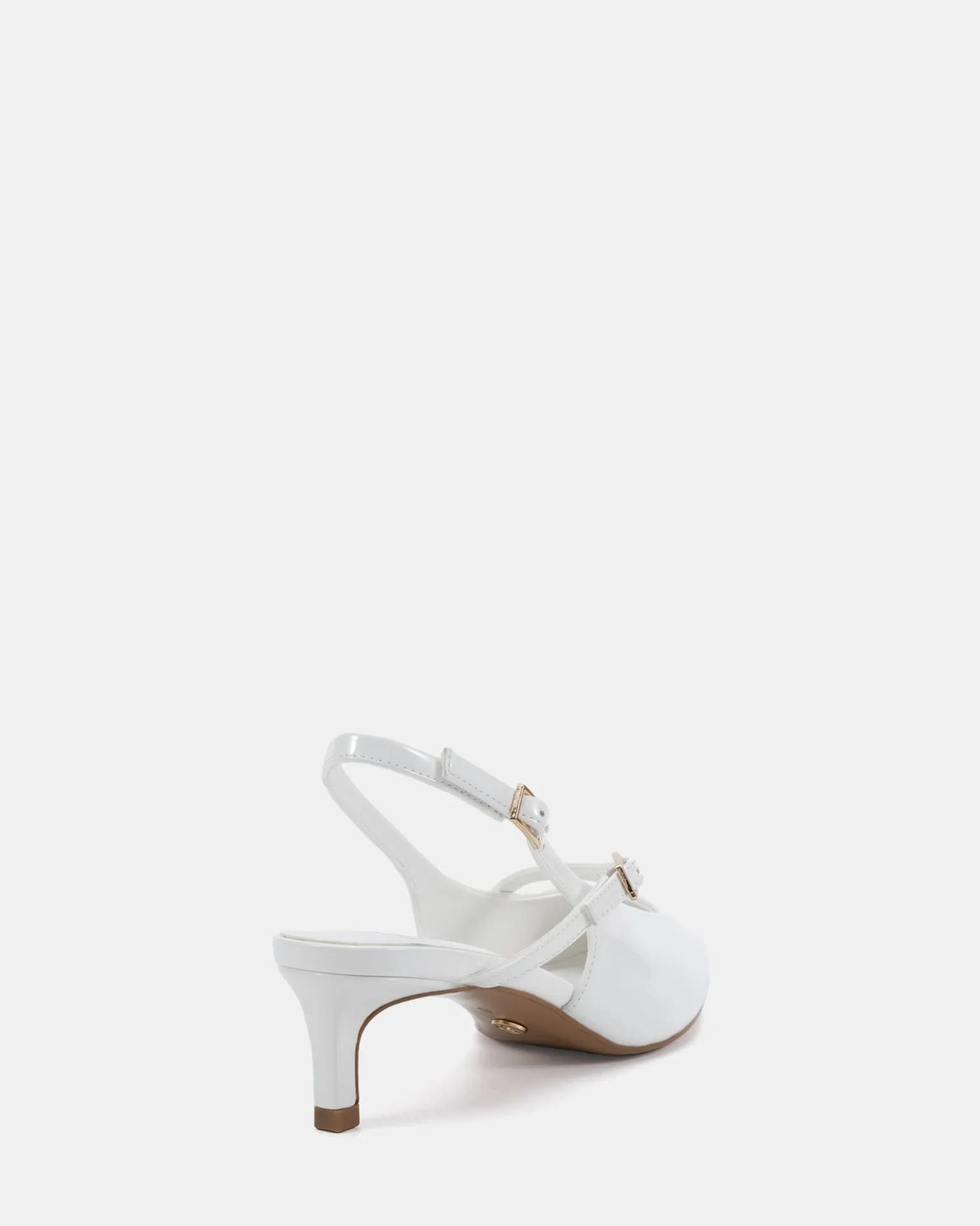 ISELA White Patent Low Heels