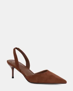 ISSAKA COFFEE SUEDE Low Heels