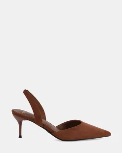 ISSAKA COFFEE SUEDE Low Heels