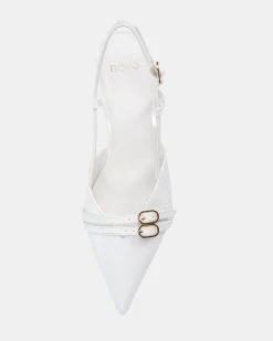 ISSORIA White Patent Low Heels