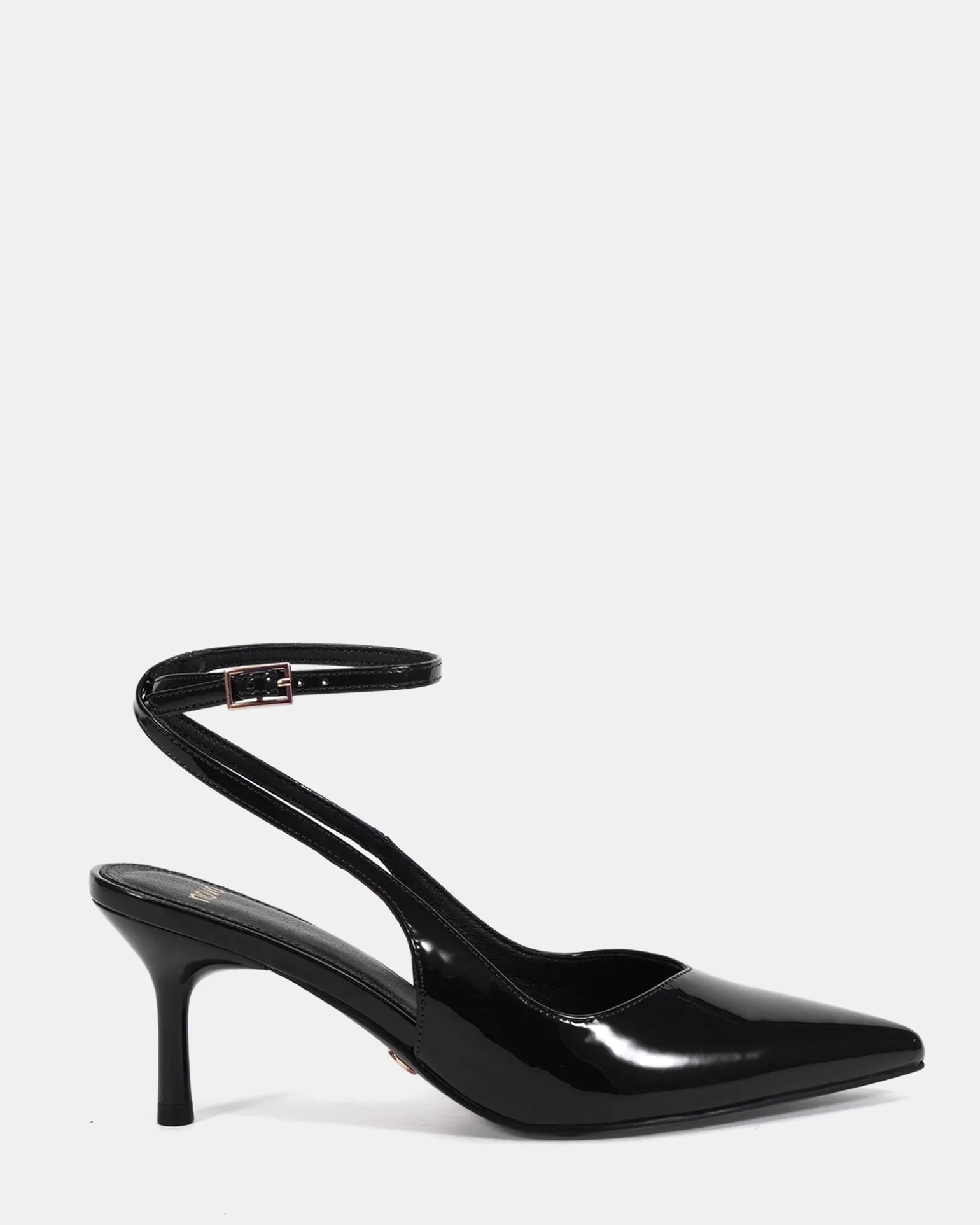 ITASHI Black Patent Low Heels
