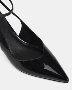 ITASHI Black Patent Low Heels