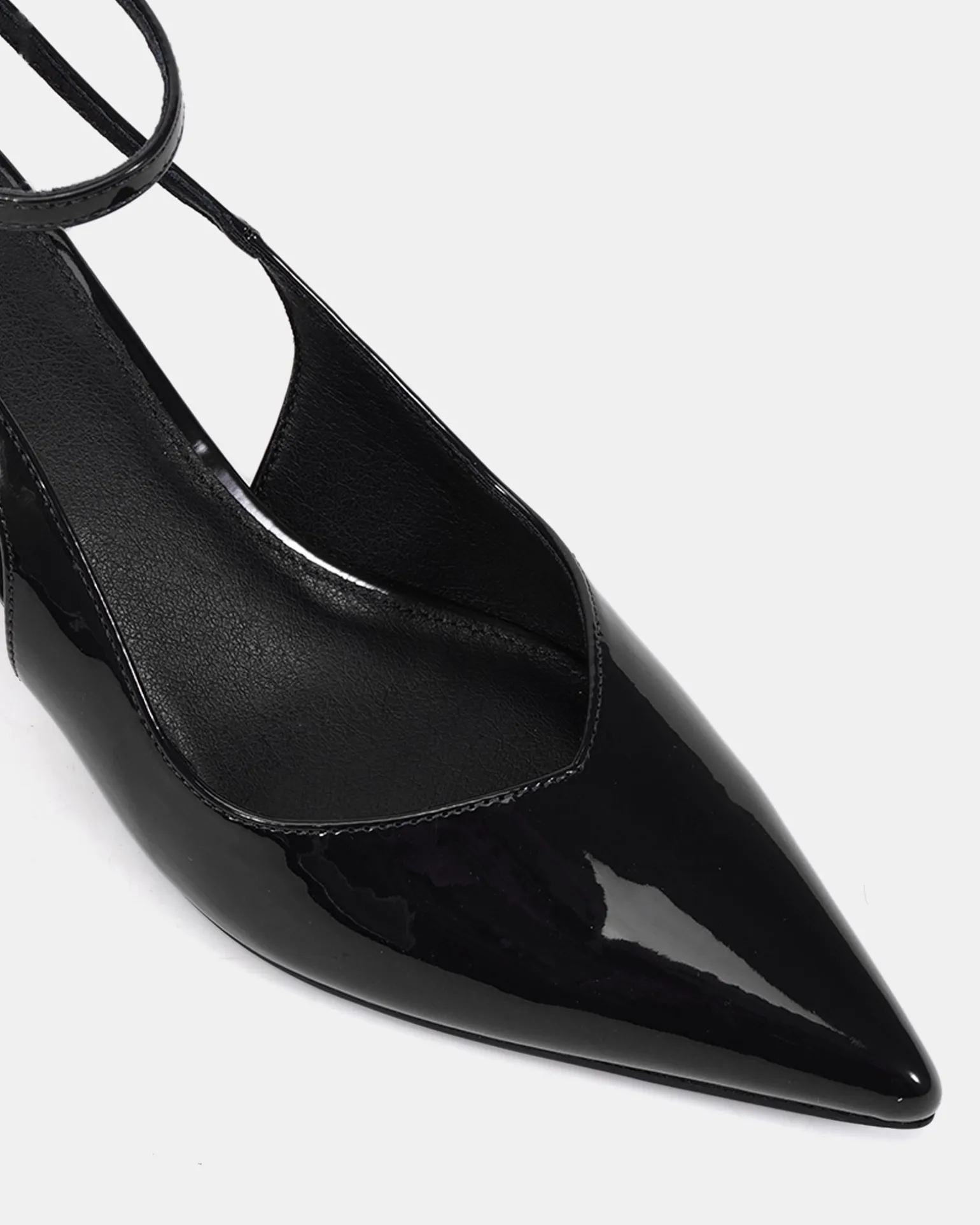 ITASHI Black Patent Low Heels