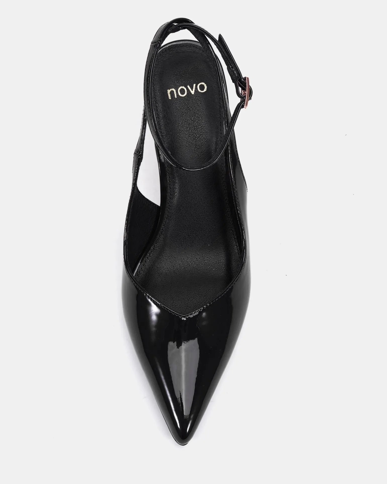 ITASHI Black Patent Low Heels