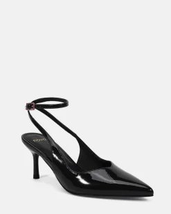 ITASHI Black Patent Low Heels