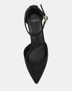 IVANKA Black Suede Pumps