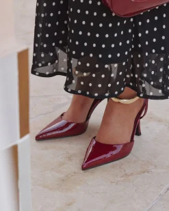 IVAR DEEP RED PATENT High Heels