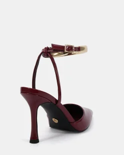 IVAR DEEP RED PATENT High Heels
