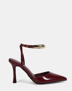 IVAR DEEP RED PATENT High Heels