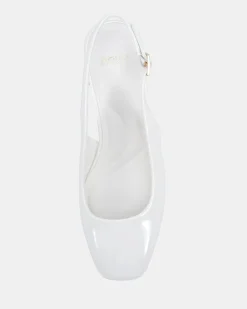 IVOREE White Patent Block Heels