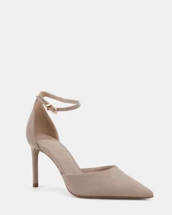 IYANA Nude Suede High Heels