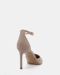 IYANA Nude Suede High Heels
