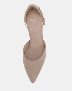 IYANA Nude Suede High Heels