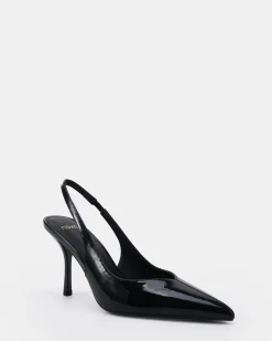 IZAY Black Patent High Heels