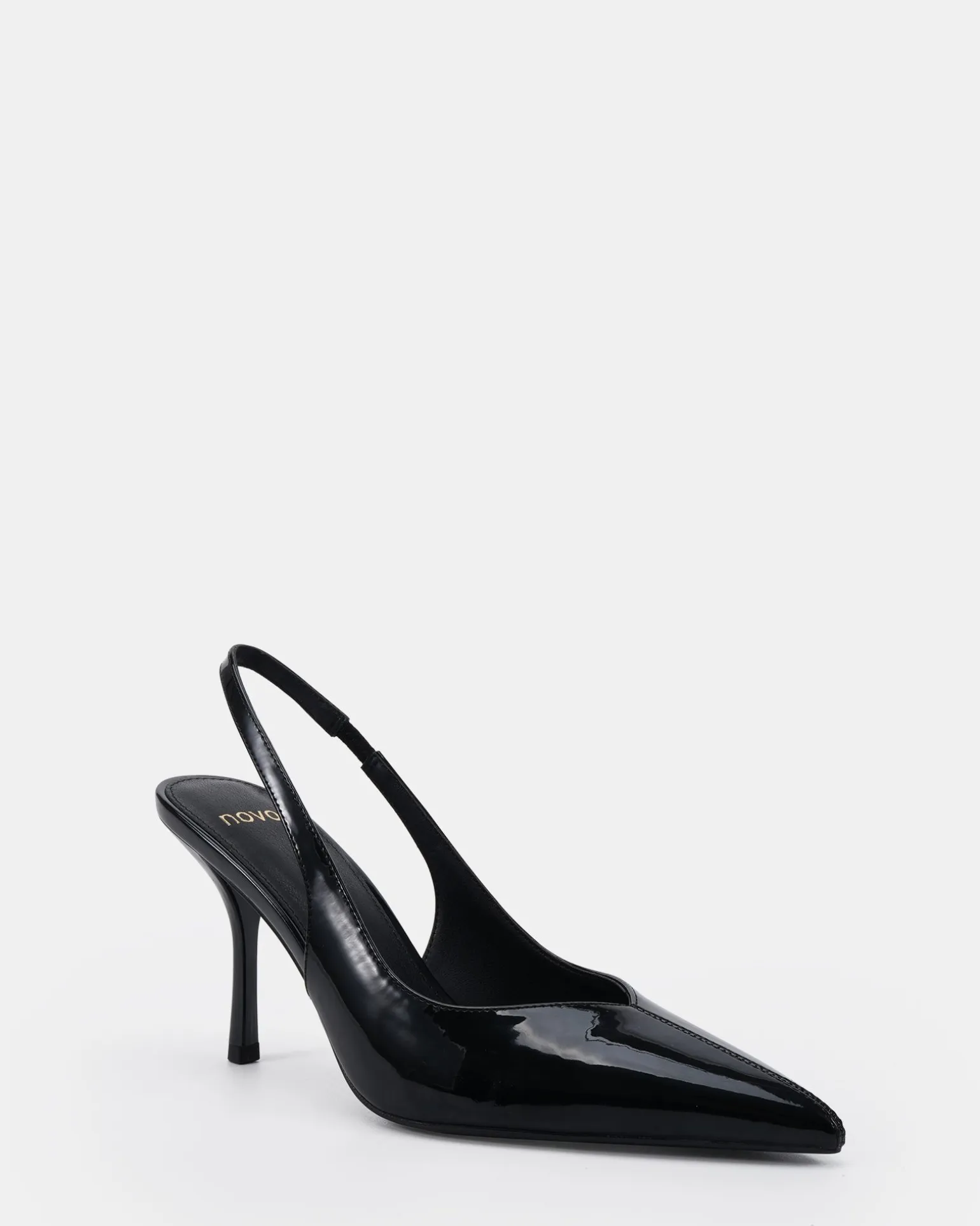 IZAY Black Patent High Heels