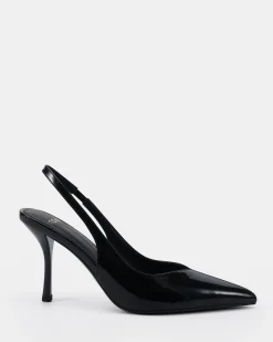 IZAY Black Patent High Heels