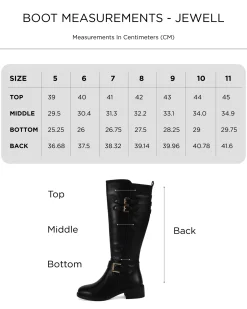 JEWELL BLACK Long Boots
