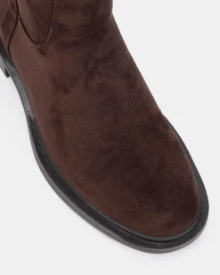 JOLLIE ESPRESSO SUEDE Zip Up Boots