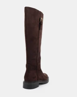 JOLLIE ESPRESSO SUEDE Zip Up Boots