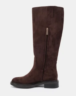 JOLLIE ESPRESSO SUEDE Zip Up Boots