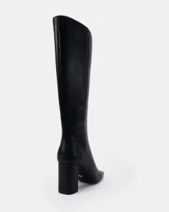 KAISER Black Smooth Heeled Boots