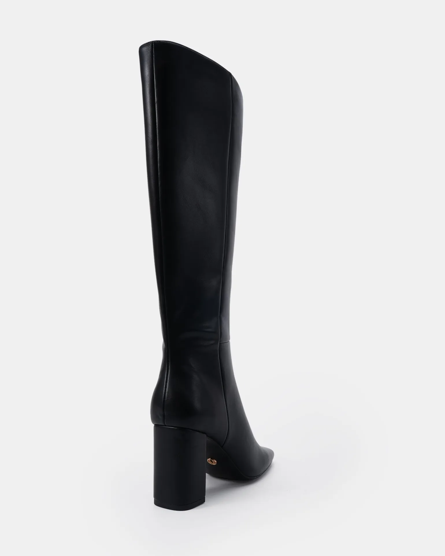 KAISER Black Smooth Heeled Boots