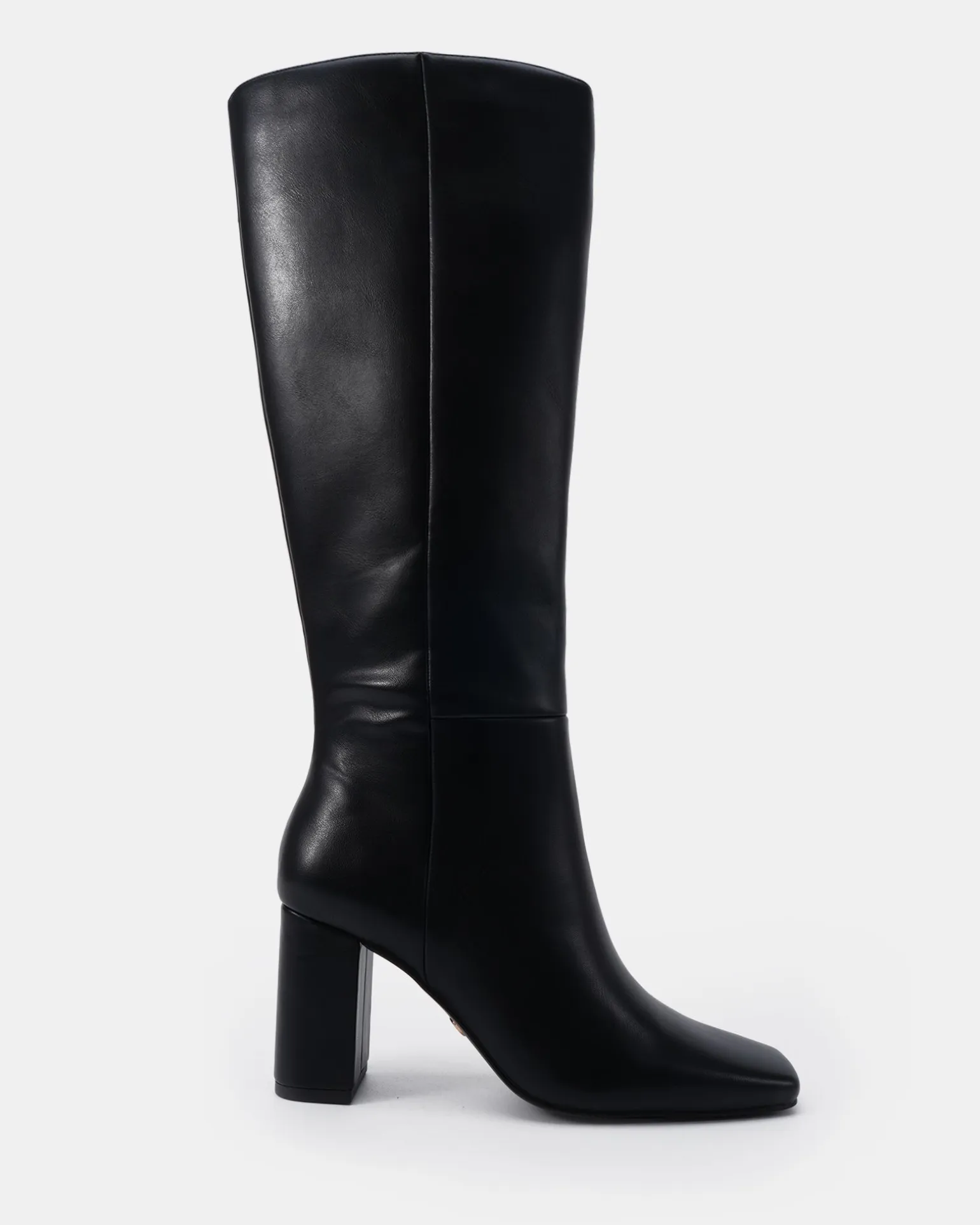 KAISER Black Smooth Heeled Boots