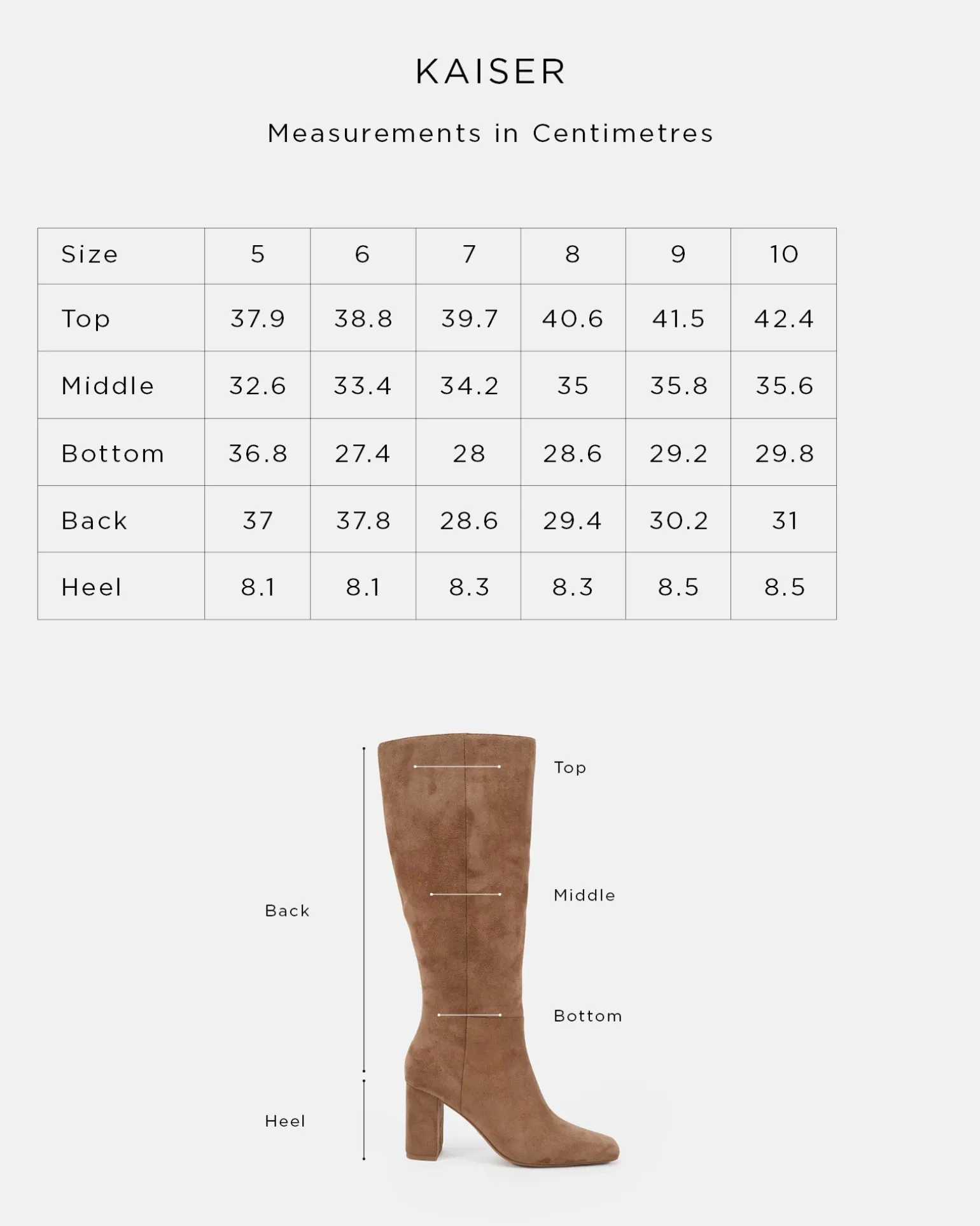 KAISER Black Suede Heeled Boots