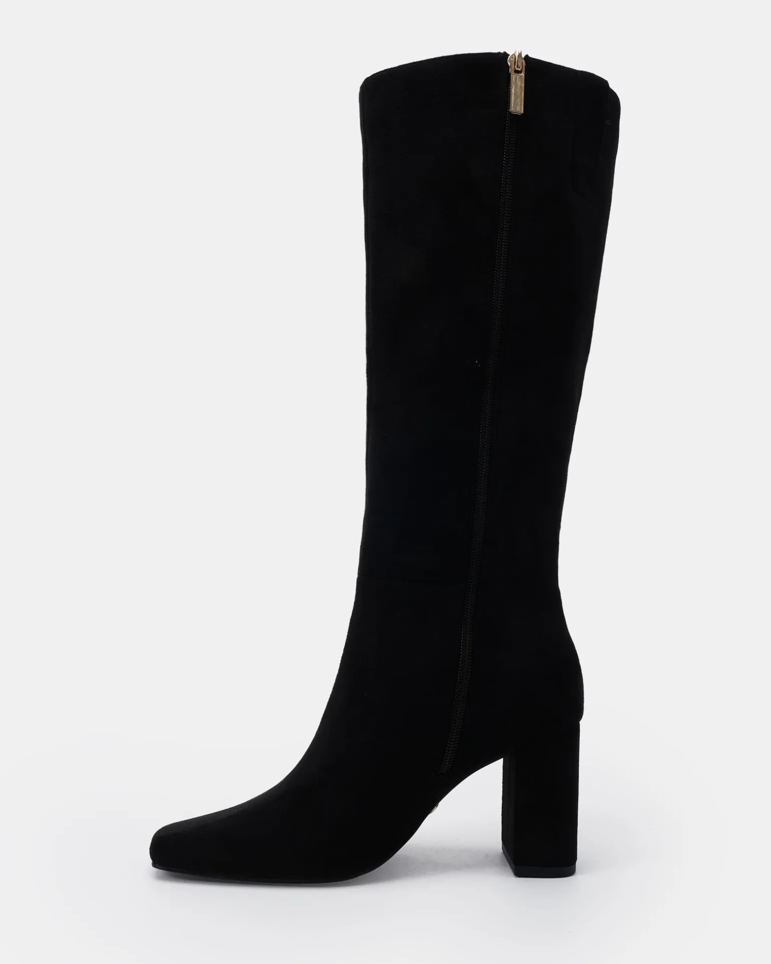 KAISER Black Suede Heeled Boots