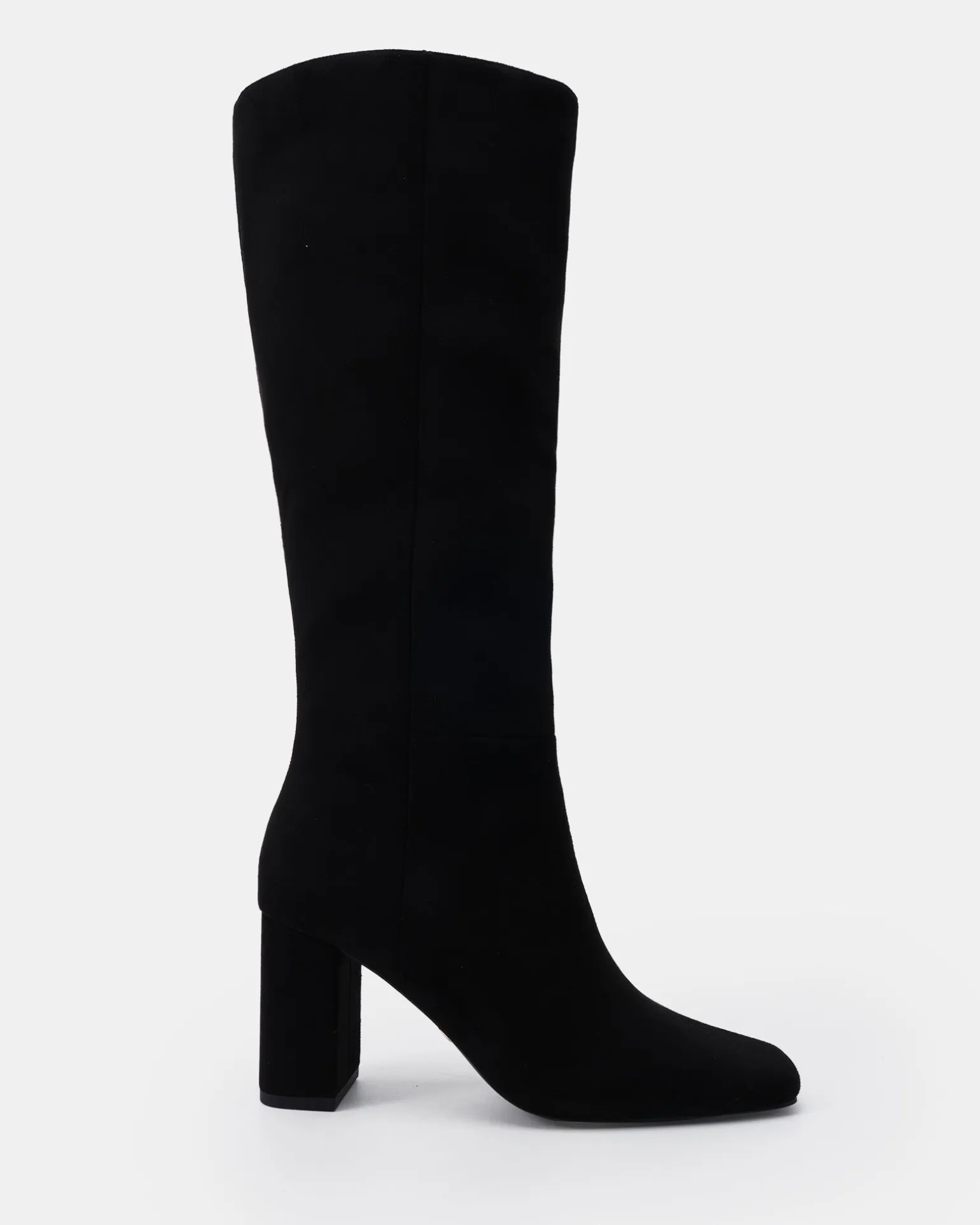 KAISER Black Suede Heeled Boots