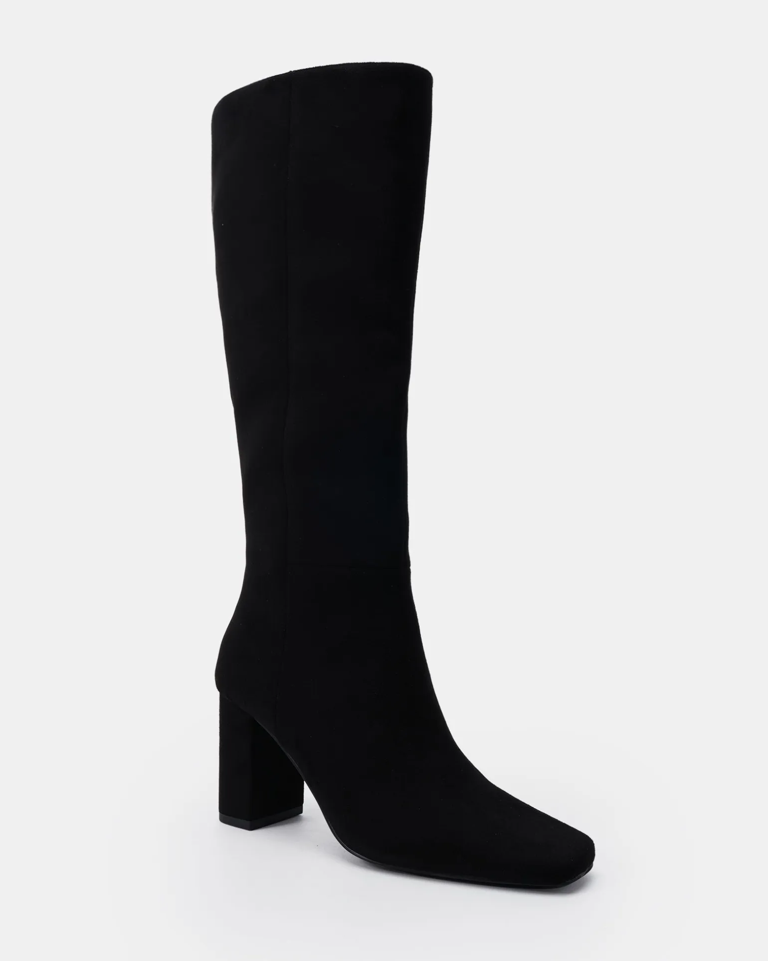 KAISER Black Suede Heeled Boots