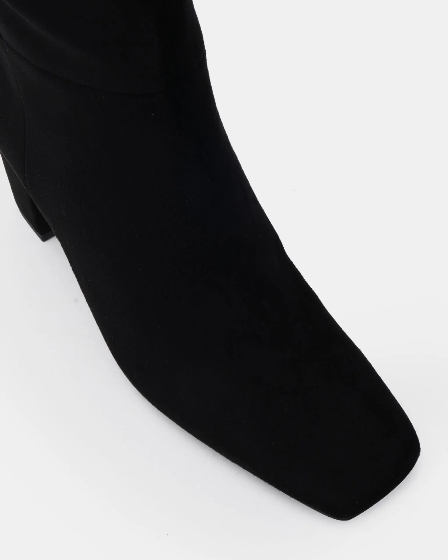 KAISER Black Suede Heeled Boots