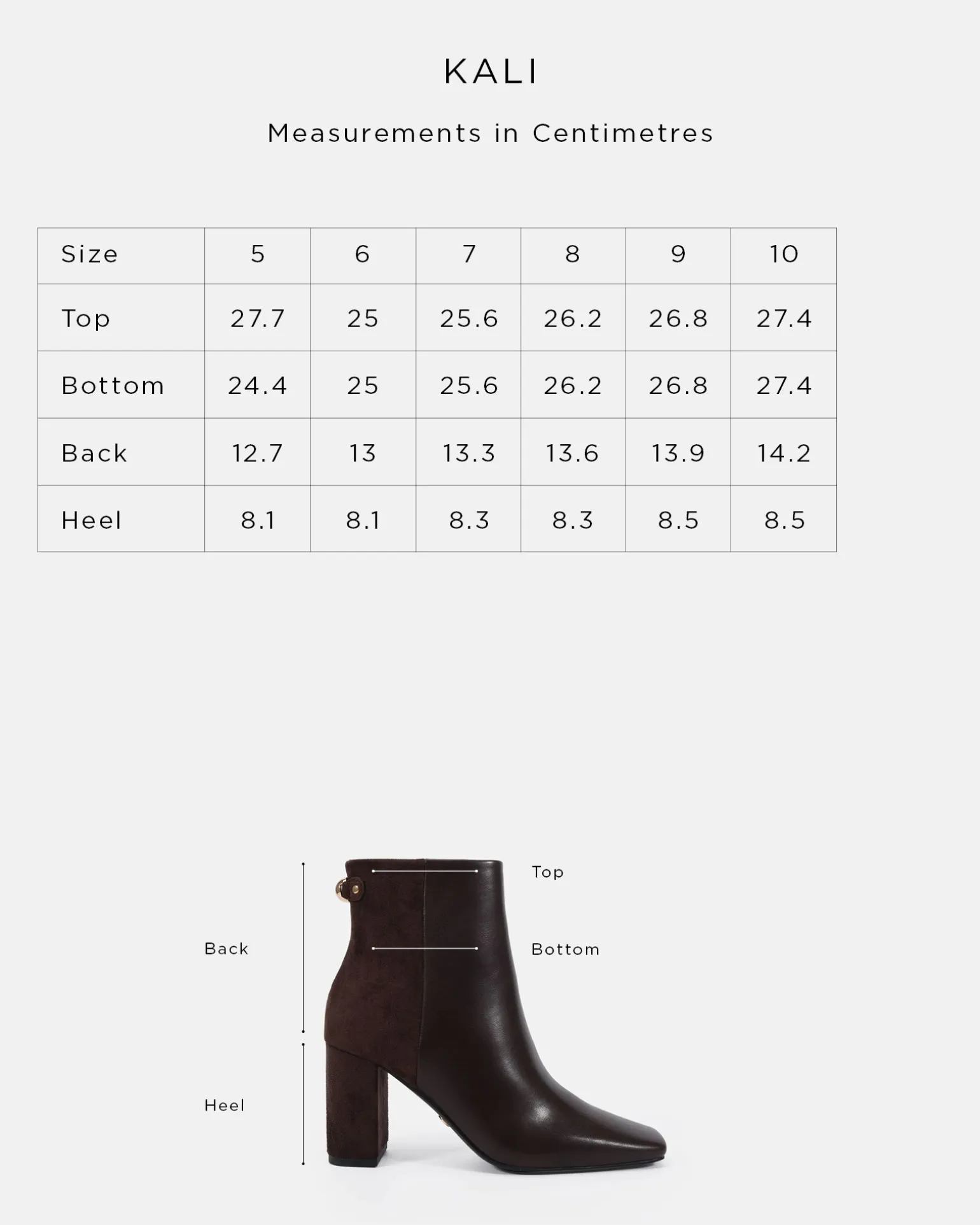 KALI ESPRESSO Heeled Boots