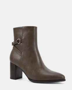 KAMI DARK TAUPE VINTAGE Ankle Boots