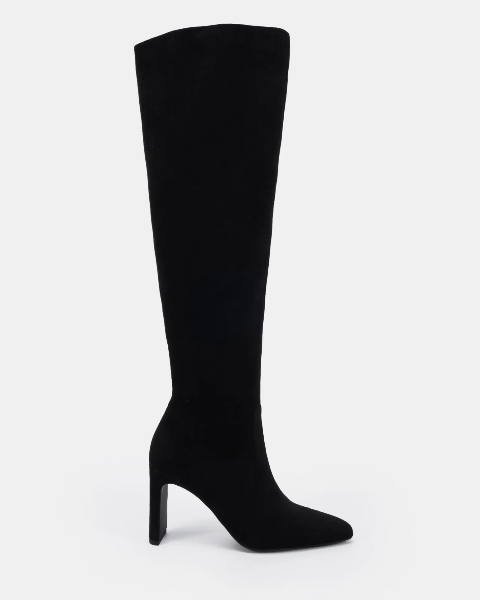 KIYOMI Black Suede Heeled Boots