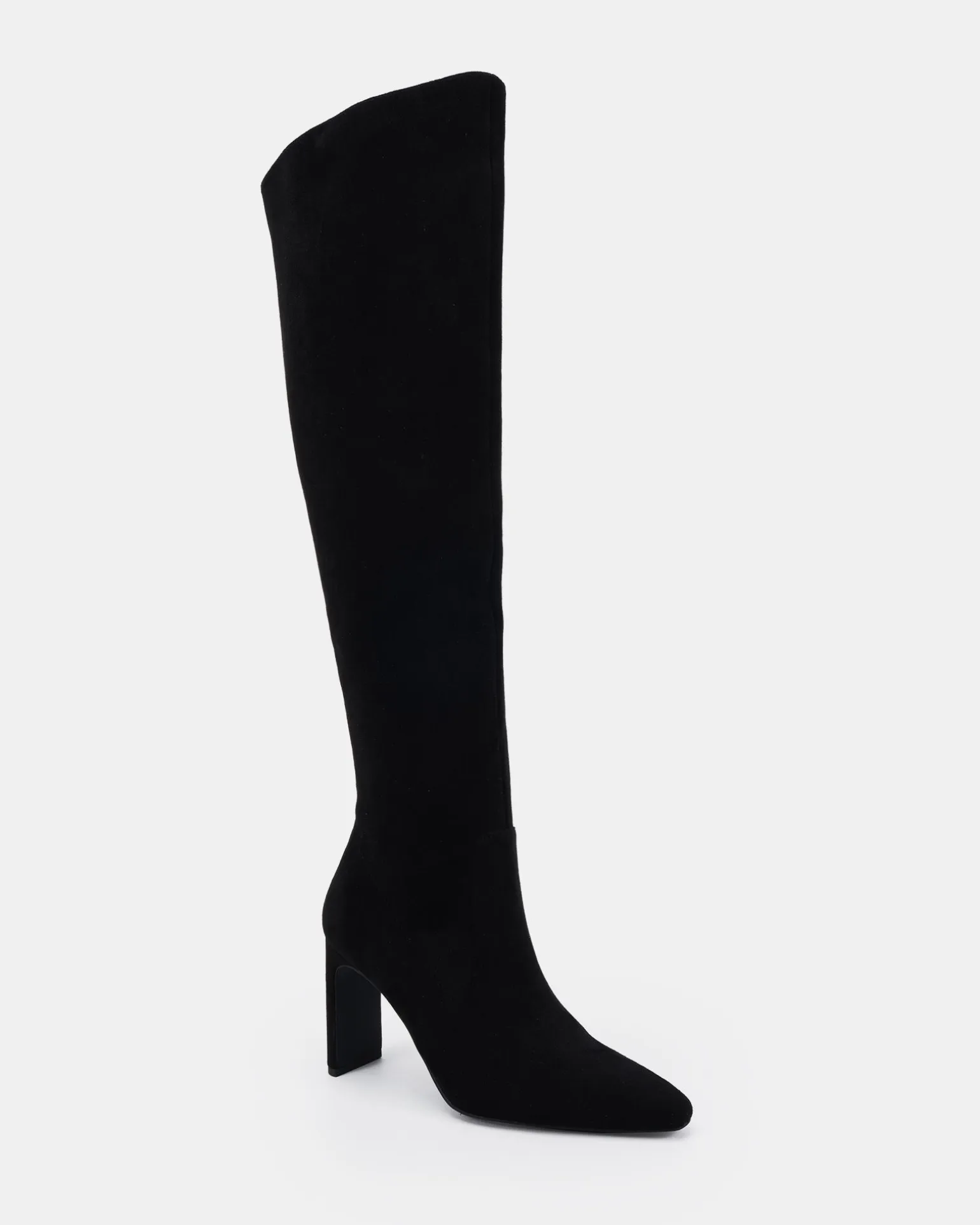 KIYOMI Black Suede Heeled Boots