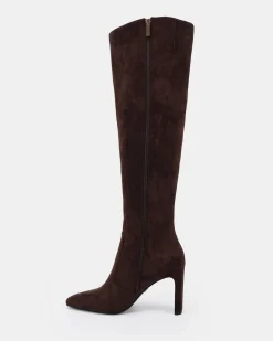 KIYOMI ESPRESSO SUEDE Heeled Boots