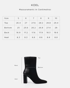 KOEL BLACK Heeled Boots