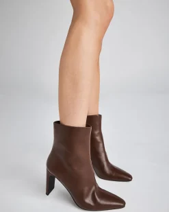 KORINA MILK CHOCOLATE Heeled Boots