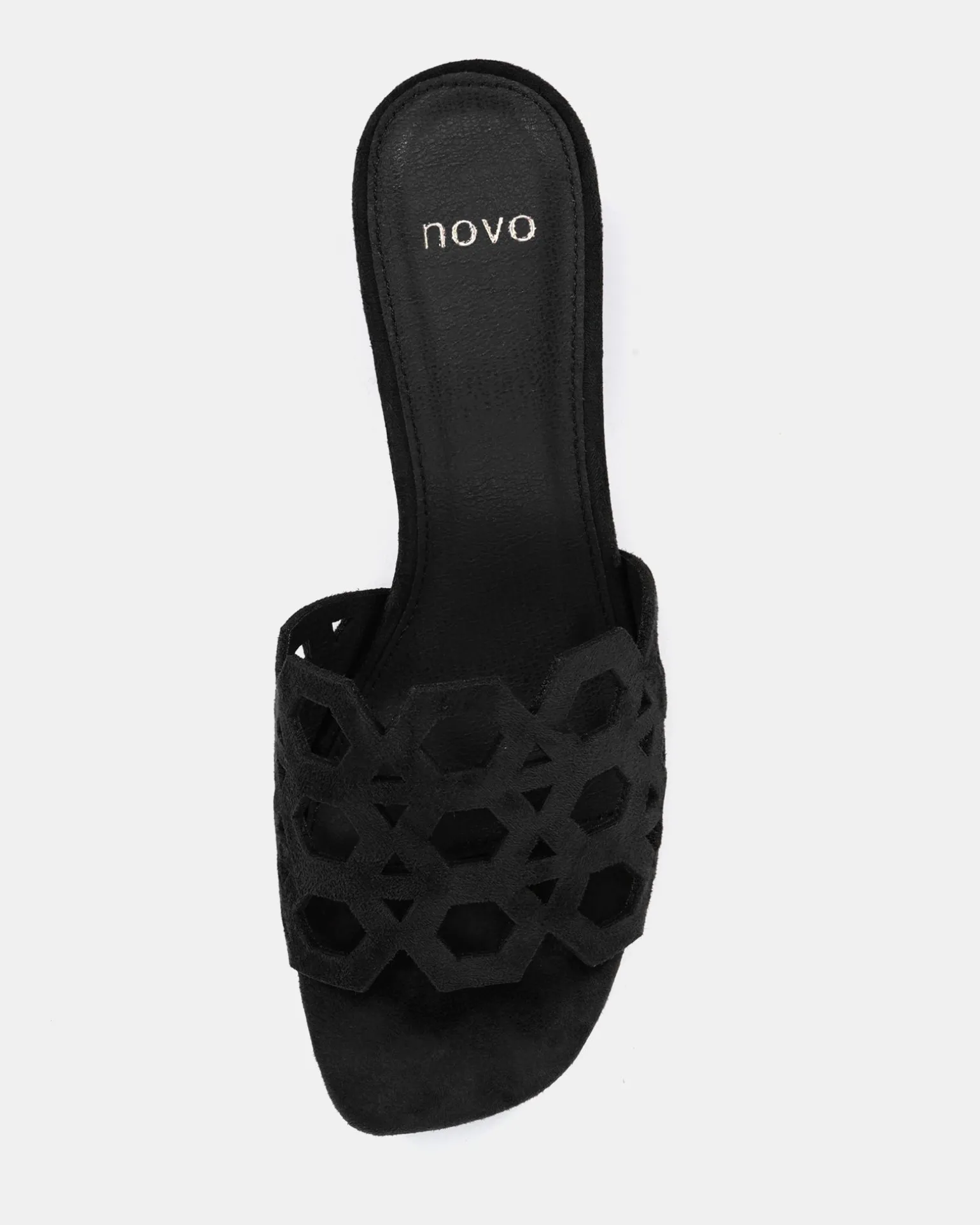 LANTERN Black Suede Mules