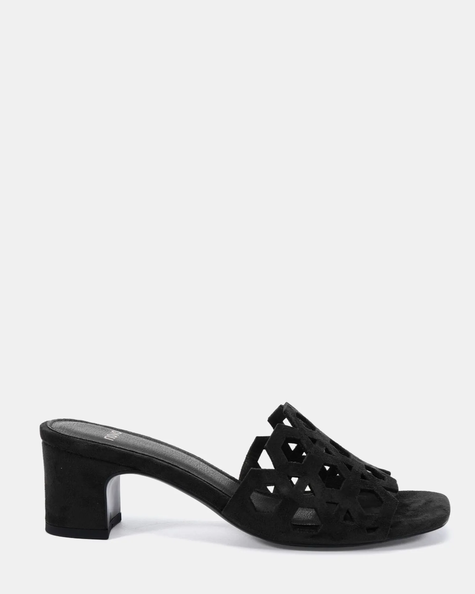 LANTERN Black Suede Mules