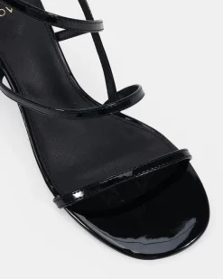 LASSIE Black Patent Low Heels