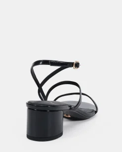 LASSIE Black Patent Low Heels